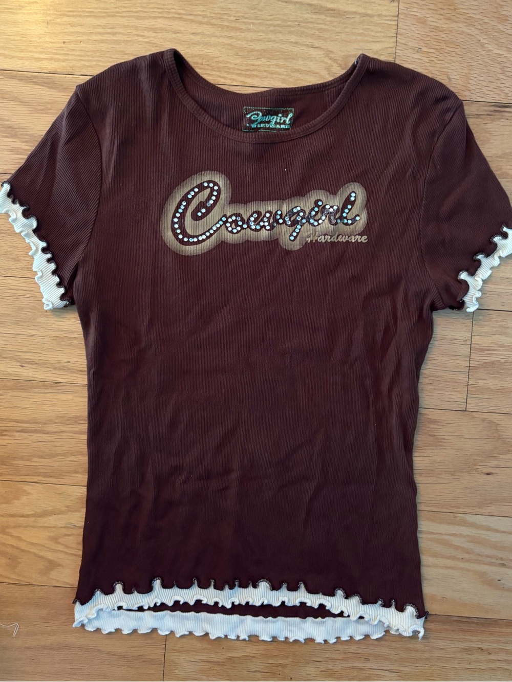 cowgirl vintage ruffle tee